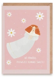 Kartka okolicznościowa Komunia dziew., eko K173 - Cardie