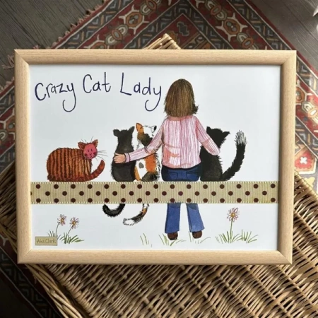 Podstawka pod laptopa LP19 Crazy Cat Lady Kociara - Alex Clark