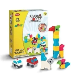 Klocki magnetyczne GO GO 21el - People Blocks