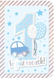 Karnet B6 DK-833 Roczek (niebieski) - Kukartka