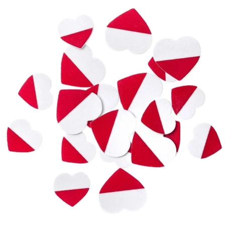 Naklejki z pianki serca 20szt - Dalprint