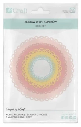 Wykrojniki - koła z falbanką 5szt - Dalprint dpCraft