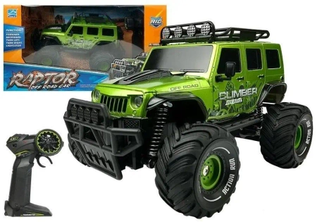Auto R/C Jeep zielony 2.4G - Leantoys