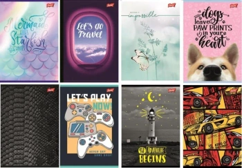 Notatnik A6/100K kratka okładka kredowana (10szt) - UNIPAP