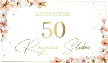 Zaproszenie Rocznica Ślubu (10szt) - Armin Style