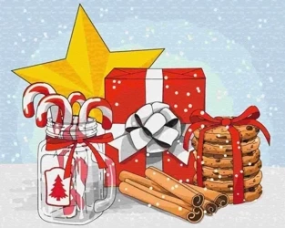 Malowanie po numerach - Pakiet świąteczny 40x50cm - Twoje Hobby