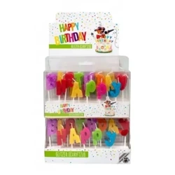 Świeczki Happy Birthday literki - TRENDHAUS