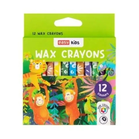 Kredki świecowe 12 kolorów EASY - Easy Stationery