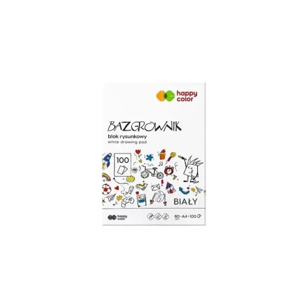 Blok rysunkowy Bazgrownik A4/100K HAPPY COLOR - GDD