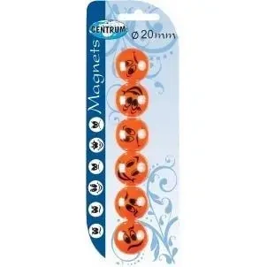 Magnesy do tablicy suchościeralnej Smile 20mm 6szt - Centrum