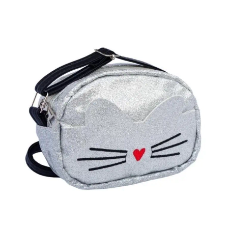 Torebka srebrna z czerwonym noskiem - Coralico