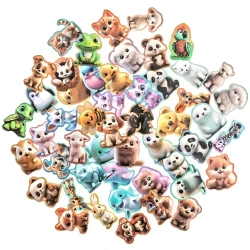 Naklejki winylowe - kreskówkowe zwierzątka 4-6cm - Dalprint