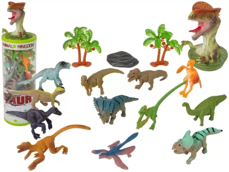 Dinozaury + akcesroria 12szt - Leantoys