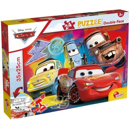 Puzzle dwustronne 24 Cars - Lisciani