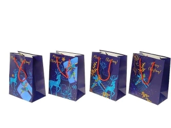 Torebka prezentowa z motywem świątecznym MIX - ADAR