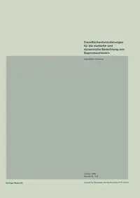 Trennflachenformulierungen Fur Die Statische Und Dynamische Berechnung Von Bogenstaumauern - Hohberg J. -M
