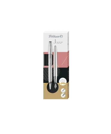 Pióro wieczne Jazz Noble Elegance + długopis Silv - PELIKAN