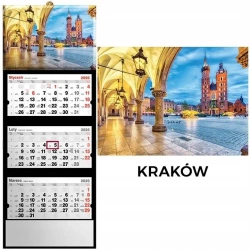 Kalendarz 2026 trójdzielny Kraków - Evena