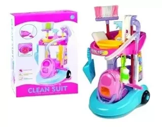 Zestaw do sprzątania na wózeczku - Leantoys
