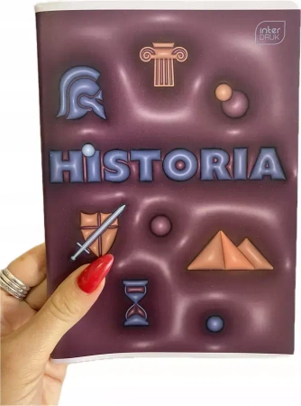 Inter DRUK Zeszyt w kratkę Historia A5 60 kartek - INTERDRUK