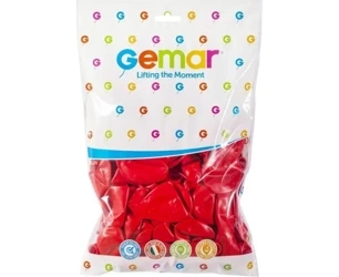 Balony pastelowe czerwone 21cm 100szt - Godan