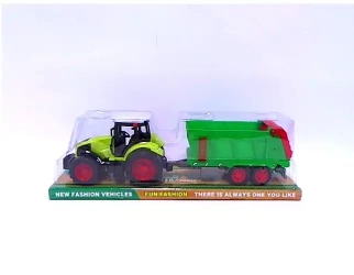 Traktor z przyczepą