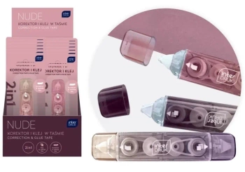 Korektor i klej w taśmie 2w1 Nude - INTERDRUK