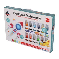 Genialny dzieciak. Piankowa wyklejanka Pojazdy - Askato