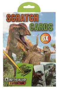 Wydrapywanka Dino 6 kartek - Grafix