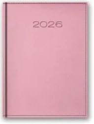 Kalendarz 2026 A5 dzienny Vivella Pudrowy róż - Lucrum