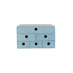 Pudełko na biurko z 6 szufladkami Sweet Blue - Ancor