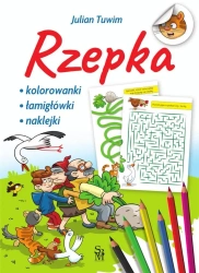 Rzepka. Kolorowanki, łamigłówki, naklejki - Julian Tuwim