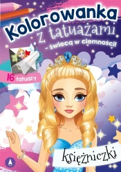 Kolorowanka z tatuażami. Księżniczki - praca zbiorowa