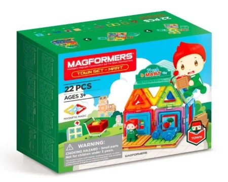 Zestaw klocków magnetycznych Miasto - Targowisko 22 elementy - Magformers