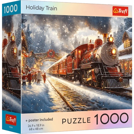 Puzzle 1000 USA Collection: Holiday Train - Trefl PAP
