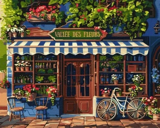 Malowanie po numerach. - Dolina kwiatów 40x50cm - Ideyka