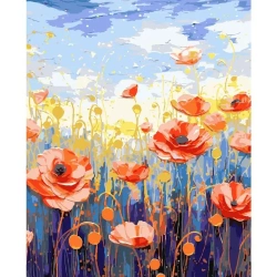 Malowanie po numerach 40x50cm Maki - Koh-I-Noor