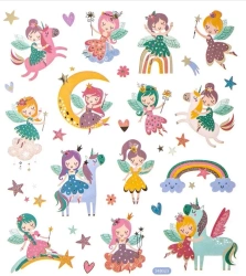 Naklejki brokatowe wróżki 28szt - Dalprint