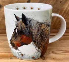 Kubek M50 Koń i kwiaty - Alex Clark