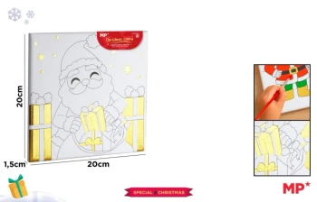 Płótno do malowania złocone - prezenty 20x20cm - MP Main Paper