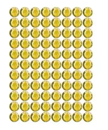 Dżety samoprzylepne złote 4mm 240szt - Brewis