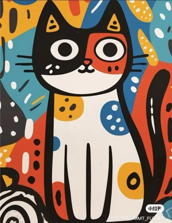 Malowanie po numerach 40x50cm Kot Picasso - Koh-I-Noor