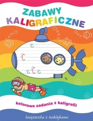 Zabawy kaligraficzne. Książeczka z naklejkami - Elżbieta Lekan, Joanna Myjak