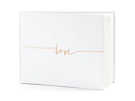 Księga Gości Love 24x18.5cm 22 kartki - PartyDeco