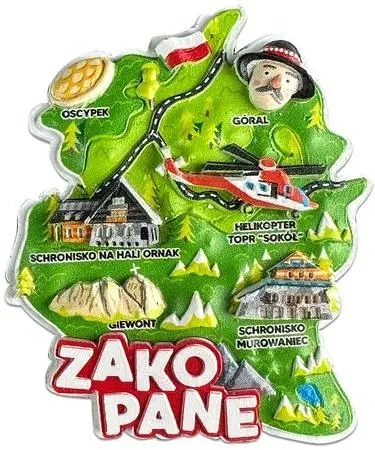 Magnes I love Poland Zakopane ILP-MAG-C-ZAK-43 - Pan Dragon