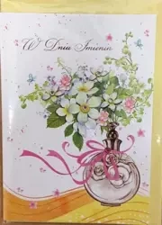 Karnet imieniny B6 Premium 28 + koperta - Panorama