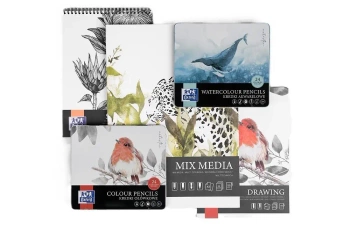 Blok artystyczny A4/25K 225g mix media klejony - Oxford