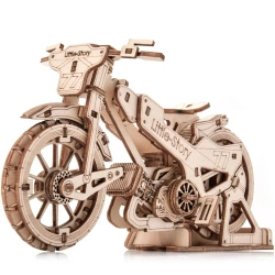 Puzzle drewniane 3D - Motocykl Żużlowy - Little Story