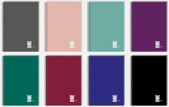 Kołozeszyt A5/100K kratka UV One Color (5szt) - INTERDRUK