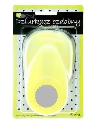 Dziurkacz ozdobny 5cm kółko z falbanką - Dalprint